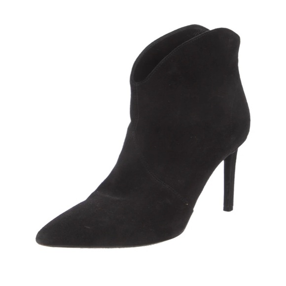 Saint Laurent Black Suede Ankle Boots - Picture 7 of 7
